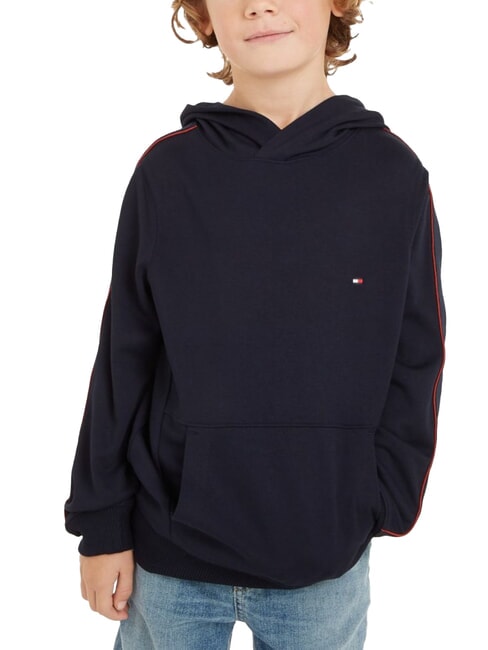 TOMMY HILFIGER TH KIDS Sudadera con capucha y logo en las mangas cielo del desierto - Sudadera Bebé