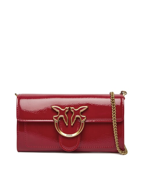 PINKO LOVE ONE Mini bolso de hombro brillante rojo-oro antiguo - Bolsos Mujer