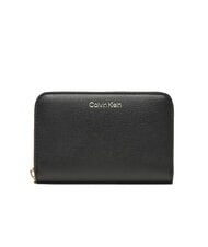 CALVIN KLEIN EMBOSSED LOGO Cartera mediana con cremallera - Carteras Mujer