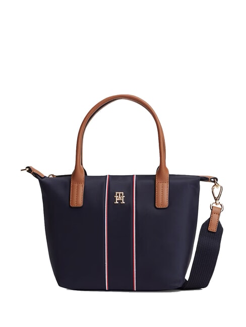 TOMMY HILFIGER POPETTE Mini bolso tote con bandolera corporación azul espacial - Bolsos Mujer