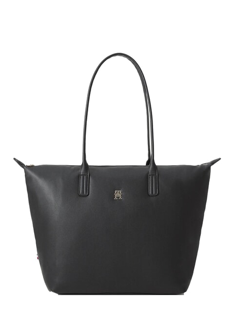 TOMMY HILFIGER POPETTE SOFT Bolso de compras de hombro negro - Bolsos Mujer