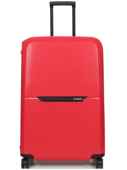 SAMSONITE MAGNUM ECO Carro grande 81/30 hibisco rojo - Trolley Rígidos