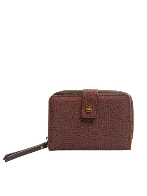 BORBONESE FLEXOS SOFT Cartera mediana con bolsillo para monedas terracota - Carteras Mujer