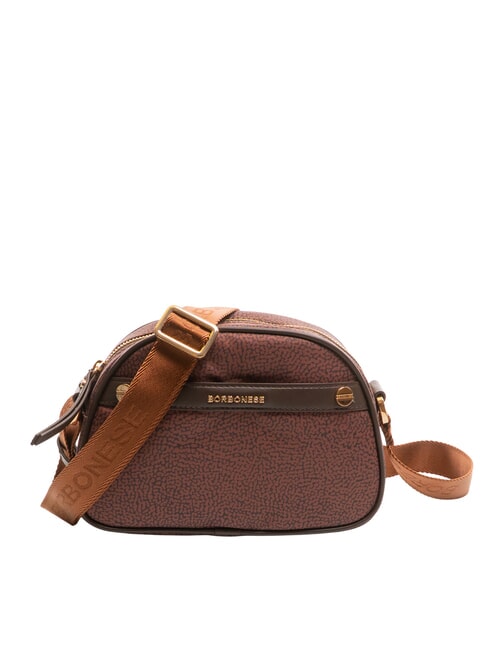 BORBONESE DOWNTOWN Bolso de hombro pequeño terracota - Bolsos Mujer