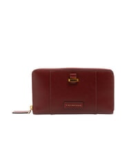 THE BRIDGE VIGNA  Cartera de piel con cremallera Chianti / Burdeos / Dorado - Carteras Mujer - 1