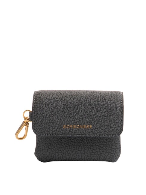 BORBONESE BRUNCH Monedero con mosquetón pizarra - Carteras Mujer