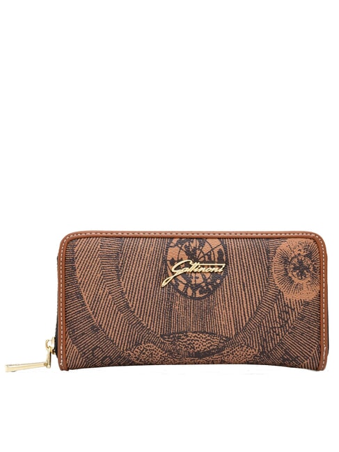 GATTINONI PLANETARIUM Cartera grande con cremallera alrededor bronceado monocromático - Carteras Mujer
