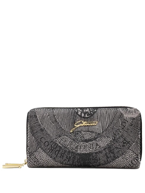 GATTINONI PLANETARIUM Cartera grande con doble cremallera monocromático gris claro/negro - Carteras Mujer