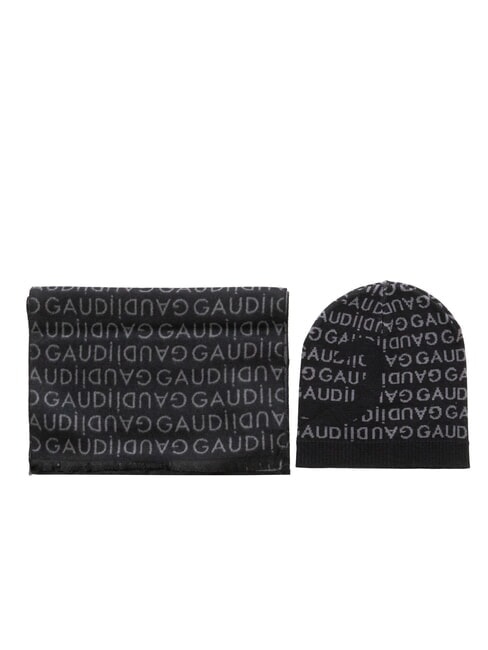 GAUDÌ EVAN Conjunto de gorro y bufanda negro/gris - Bufandas