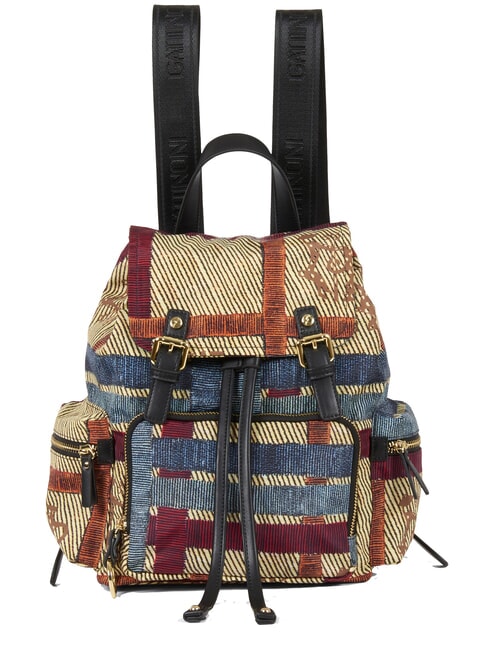 GATTINONI PLANETARIUM Mochila cheque/negro - Bolsos Mujer