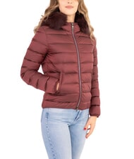 COLMAR DELUXE Chaqueta de plumas con capucha de piel morena oscura-oscuras - Chaquetas de plumas de mujer - 1