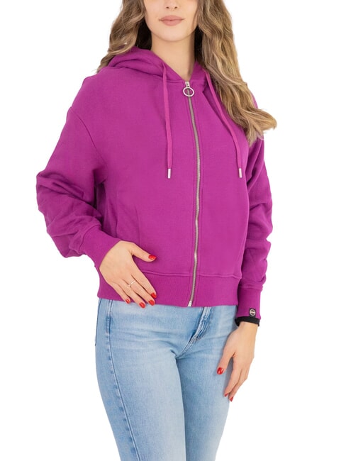 COLMAR STUNNING Sudadera con cremallera completa, capucha y pliegues. estrella del pop - Sudaderas de mujer