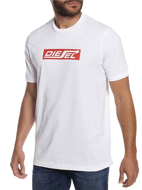 DIESEL T-JUST Camiseta de algodón blanco - camiseta