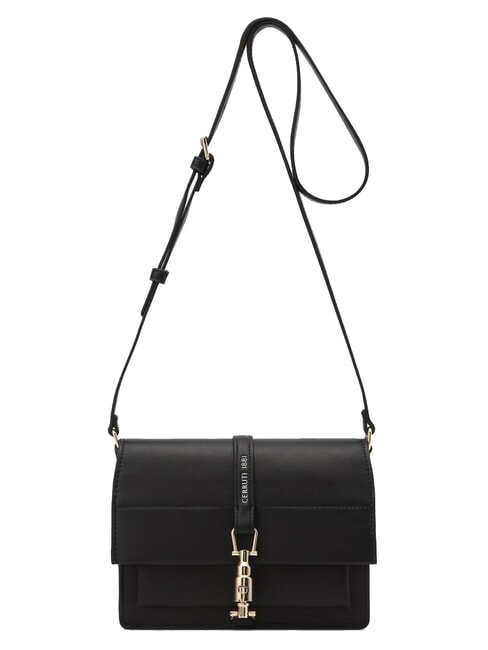 CERRUTI HARPER Bolso de hombro con solapa negro - Bolsos Mujer