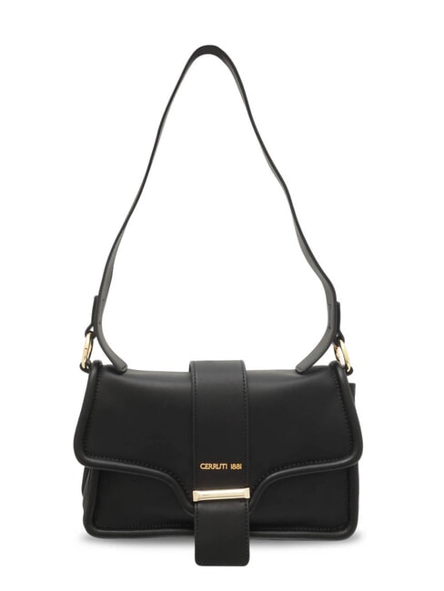 CERRUTI CERRUTIS Bolso de hombro de piel negro - Bolsos Mujer