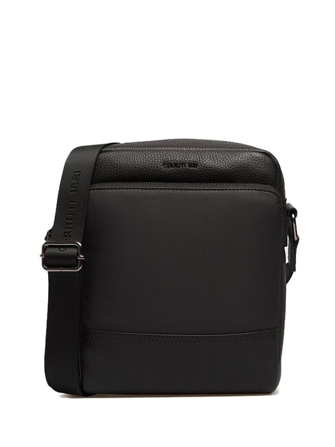 CERRUTI SCOTT Bolso de cuero negro - Bandoleras Hombre