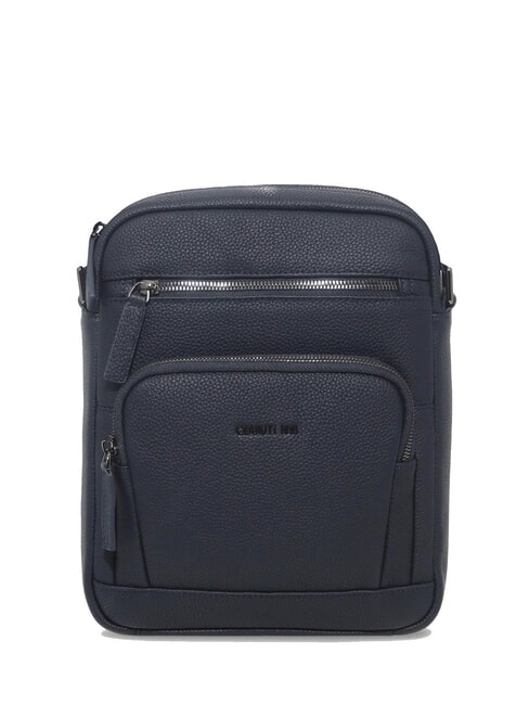 CERRUTI MADDOX Bolso de piel multibolsillos azul - Bandoleras Hombre