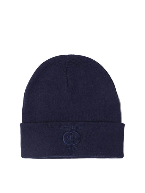 CERRUTI BEANIE Gorra con logo bordado azul - Sombreros