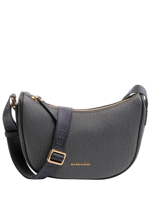 BORBONESE BRUNCH Bolso de hombro pizarra - Bolsos Mujer