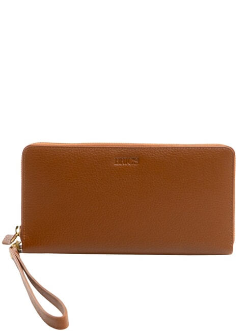 BRIC’S MARMOLADA Cartera de cuero con cremallera tabaco - Carteras Mujer