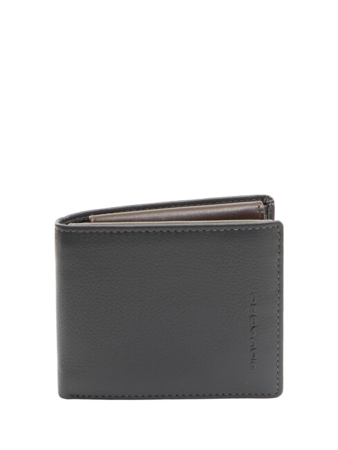 PIQUADRO X1 Cartera de cuero azul / marrón - Carteras Hombre