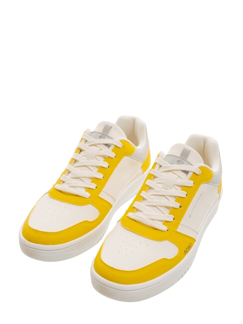 PIQUADRO TE Zapatillas con bloques de color blanco/amarillo - Zapatos unisex
