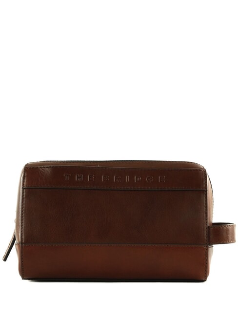THE BRIDGE GIACOMO  Belleza en cuero Marrón / Rutenio - Neceser