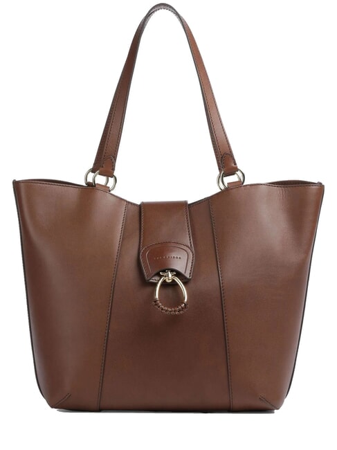 THE BRIDGE ERICA Bolso de compras de cuero BROWN - Bolsos Mujer