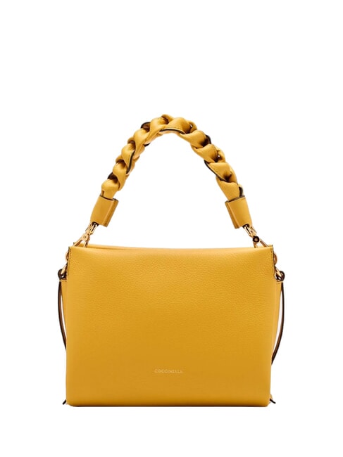 COCCINELLE BOHEME GRANA DOUBLE Bolso de mano, con bandolera, en piel soleado - Bolsos Mujer