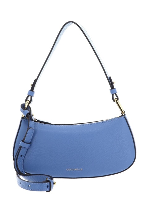 COCCINELLE MERVEILLE Bolso bandolera en piel texturizada azul - Bolsos Mujer