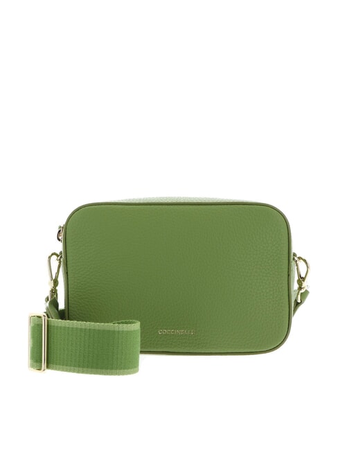 COCCINELLE TEBE Bolso bandolera en piel texturizada guacamole - Bolsos Mujer