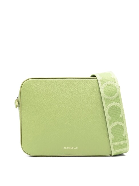 COCCINELLE TEBE Bolso pequeño de piel con textura guacamole - Bolsos Mujer