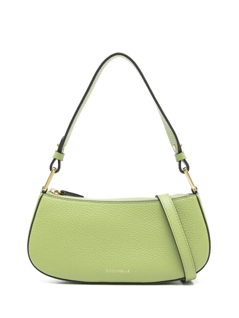 COCCINELLE MERVEILLE Bolso bandolera en piel texturizada guacamole - Bolsos Mujer