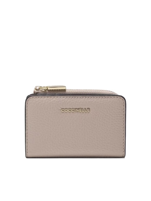 COCCINELLE METALLIC TRICOLOR Billetera de cuero negro - Carteras Mujer