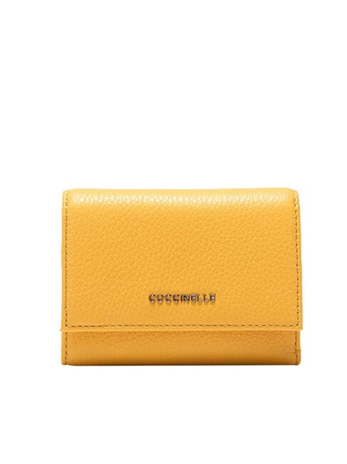 COCCINELLE METALLIC SOFT  Cartera pequeña de cuero soleado - Carteras Mujer