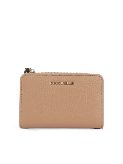 COCCINELLE METALLIC SOFT Tarjetero de piel batería - Carteras Mujer