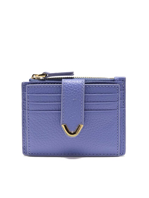 COCCINELLE DEW Tarjetero de piel con monedero azul - Carteras Mujer