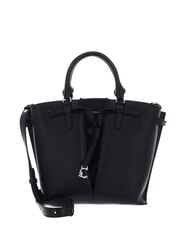 COCCINELLE FLORES Bolso tote mediano de piel martillada negro - Bolsos Mujer - 1