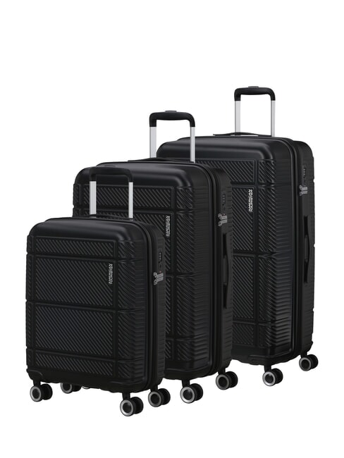 AMERICAN TOURISTER SPEEDPLAY Juego de 3 carros: cabina, mediano, grande NEGRO - Set Trolley