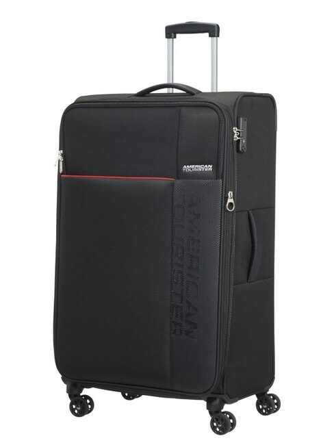 AMERICAN TOURISTER FUN CRUISE Carro grande expandible NEGRO / ROJO - Trolley Semirrígidos