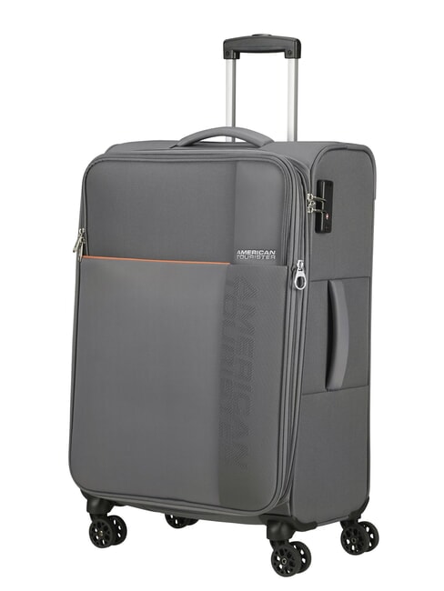 AMERICAN TOURISTER FUN CRUISE Carro mediano expandible gris/naranja - Trolley Semirrígidos