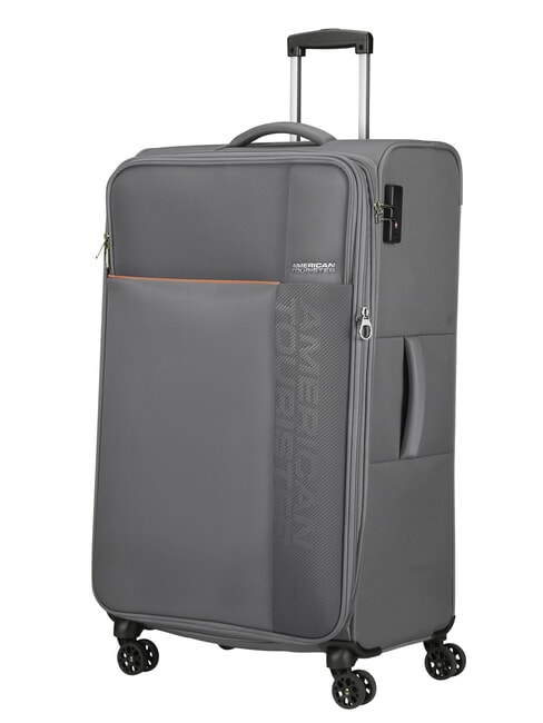 AMERICAN TOURISTER FUN CRUISE Carro grande expandible gris/naranja - Trolley Semirrígidos