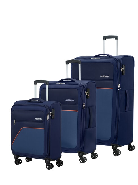 AMERICAN TOURISTER SKY SURFER Juego de 3 carros extensibles: cabina, mediano y grande DarkNavy - Set Trolley