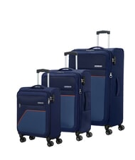 AMERICAN TOURISTER SKY SURFER Juego de 3 carros extensibles: cabina, mediano y grande - Set Trolley