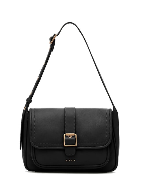BIASIA FACTOR Bolso de hombro de piel negro - Bolsos Mujer