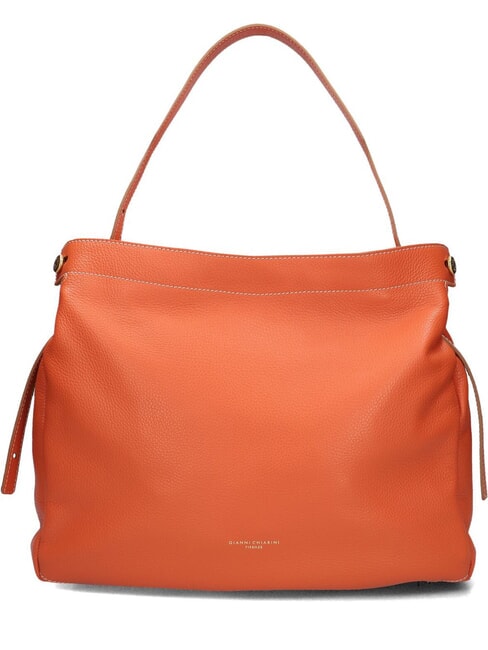 GIANNI CHIARINI OTTAVIA  Bolso bandolera, en piel. coral - Bolsos Mujer