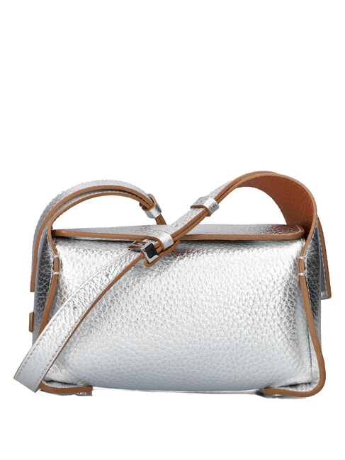 GIANNI CHIARINI PENELOPE Bolso bandolera de piel caramelo plateado - Bolsos Mujer