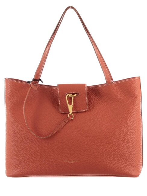 GIANNI CHIARINI MARISOL Bolsa de compras de cuero coral - Bolsos Mujer