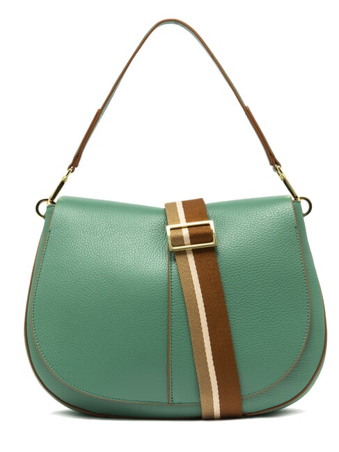 GIANNI CHIARINI HELENA ROUND Bolso de piel con bandolera de cuerda. menta - Bolsos Mujer