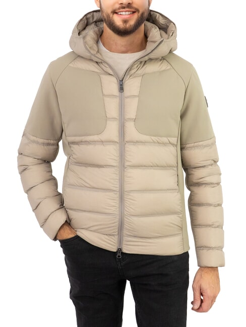 COLMAR NEW WARRIOR Chaqueta de plumas con capucha crema de café - Chaquetas de plumas para hombre